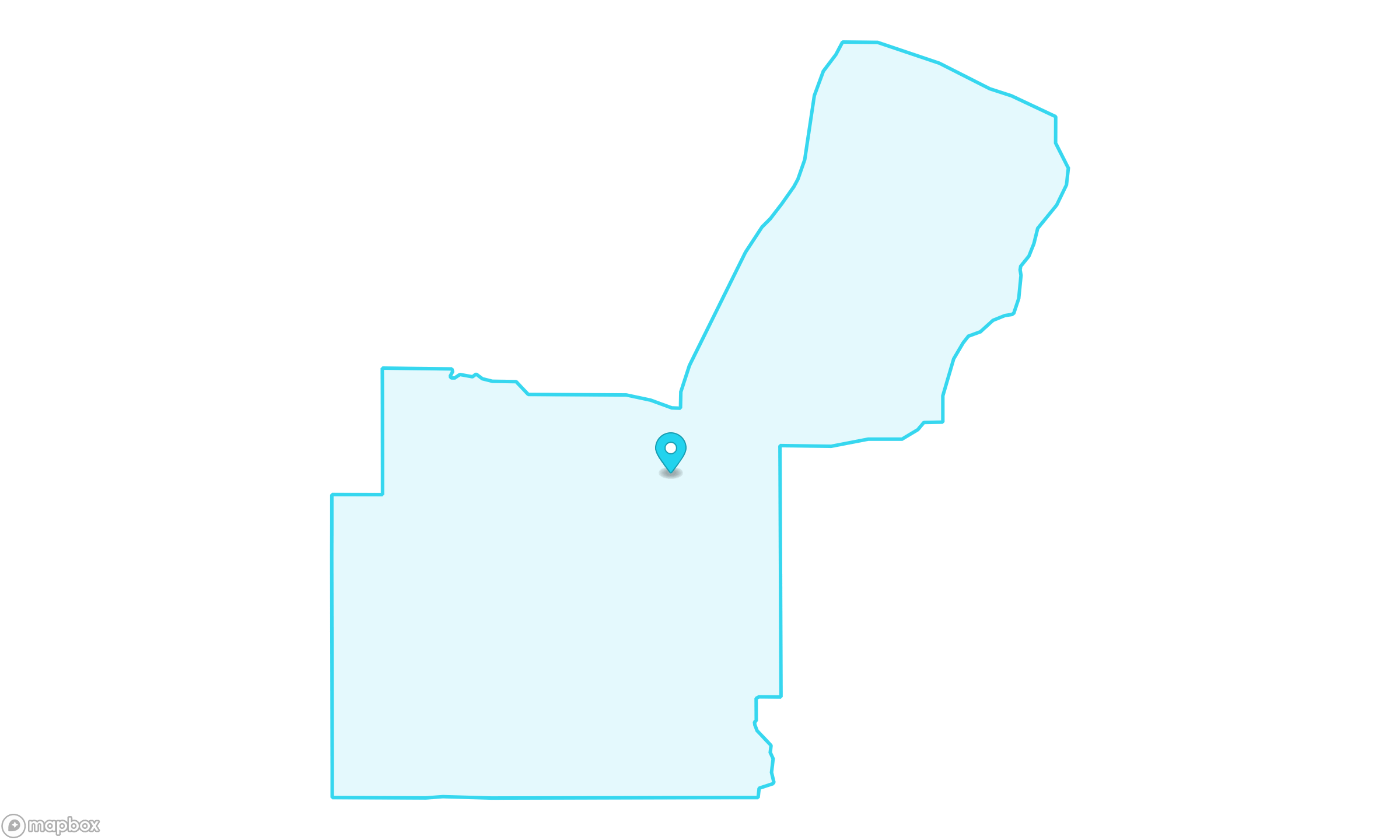 Boundary map for Census Tract 9612.09 in Elbert County