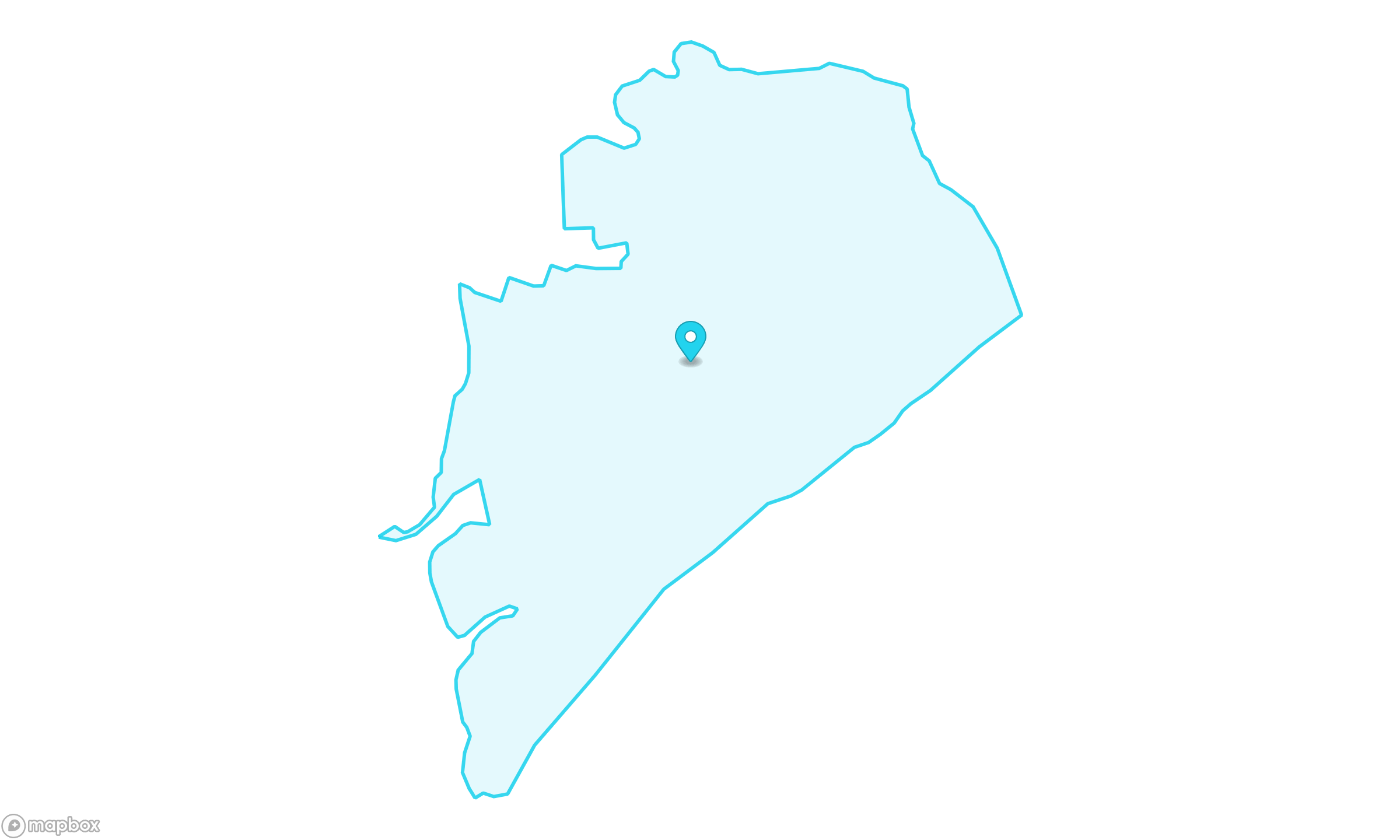 Boundary map for Census Tract 9708 in La Plata County
