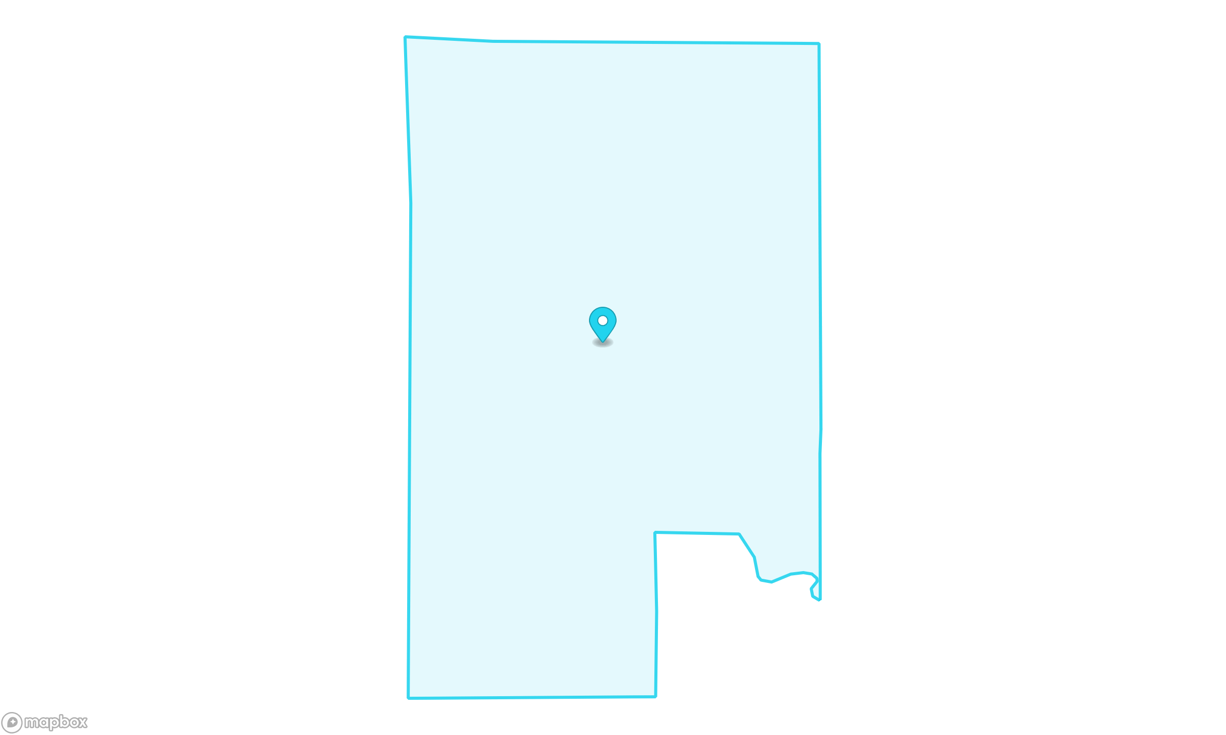 Boundary map for Census Tract 25.05 in Larimer County