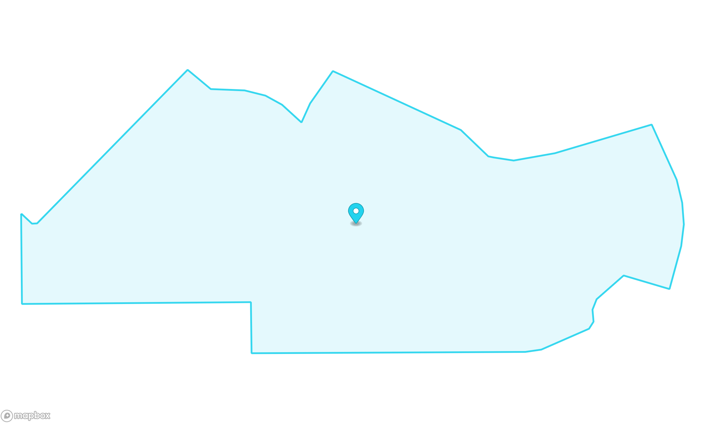 Boundary map for Census Tract 20 in Pueblo County